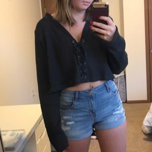 Cropped sweater
